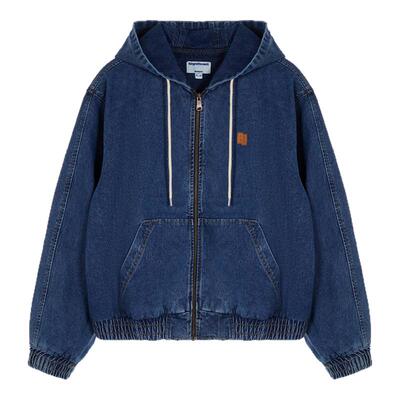 ADER ERROR 秋冬新款男女同款连帽拉链牛仔外套银泰百货 301574