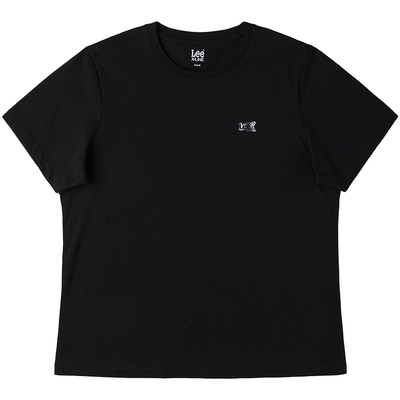 Lee26春夏新品经典圆领箔印Logo图案女短袖T恤休闲潮LWT0121944LE