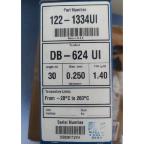 议价安捷伦125-1334UI 气相毛细管柱DB-624 30m*0.53*3.0u 125-13