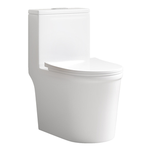 帝王洁具虹吸式抽水防臭坐便器大口径双孔虹吸普通家用小户型马桶