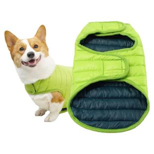 狗狗冬季衣服降温保暖羽绒棉马甲双面好穿脱2025新款柯基中大型犬