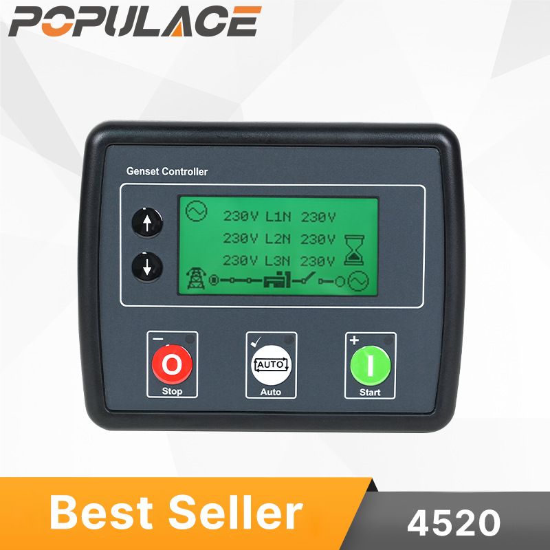 柴油发电机组配件DSE4510控制器面板自启动模块显示器液晶DSE4520