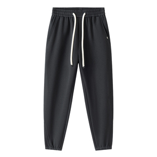 班尼路SK休闲裤男士秋冬季加绒加厚潮牌运动百搭宽松束脚九分裤YS