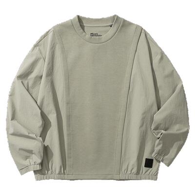 狼爪女士针梭织拼接卫衣