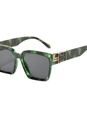 嘻哈时尚复古方框太阳镜防紫外线