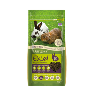 布格斯薄荷成兔粮食英国Burgess兔子主饲料益格无糖易胖兽医推荐