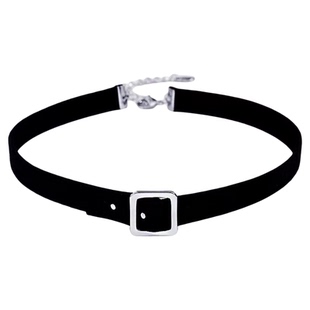 925纯银周冬雨同款颈带女项圈choker项链锁骨链小众设计脖链韩版