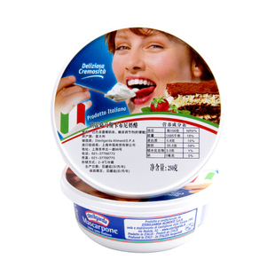 琪雷萨马斯卡邦尼马斯卡膨奶酪芝士烘焙提拉米苏材料250g马斯卡彭