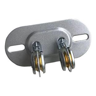 升降手摇晾衣架转向轮晒衣架万向轮转角器轮子滑轮配件通用双杆式