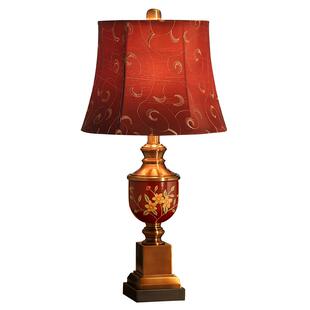 登对结婚台灯卧室床头灯美式复古创意温馨浪漫婚庆房长明红色台灯