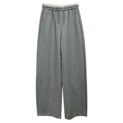 弯刀裤女春季宽松直筒休闲阔腿裤