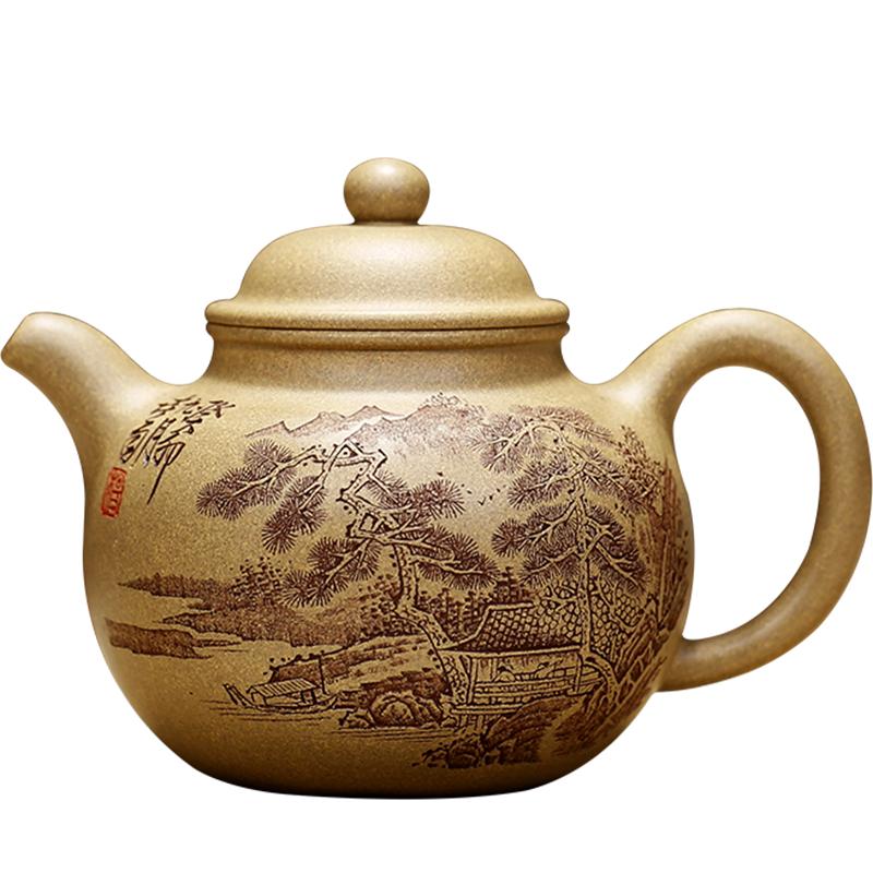 张义制陶全手工段泥宜兴紫砂茶壶