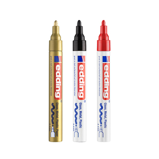【螺丝标记笔】德国edding螺丝定位防水防油不掉色油漆笔工业耐高温汽修螺母防松汽车修车速干