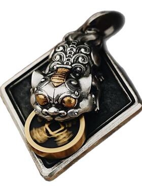 复古貔貅招财吞金兽吊坠