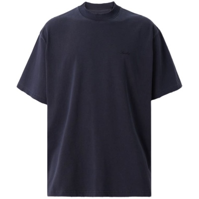 SEE ALSO 阿苏特染情侣美式重磅纯棉t恤复古百搭宽松短袖男LD3887