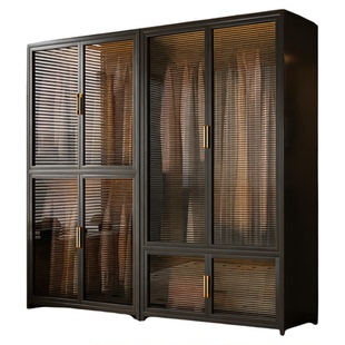 现代简易衣柜衣物收纳柜多功能大容量防尘衣柜出租屋卧室储物柜