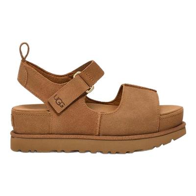 UGG厚底露趾魔术贴休闲凉鞋