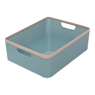 加厚塑料A4纸收纳筐小大盒子桌面长方形整理盒抽屉分格杂物筐储物