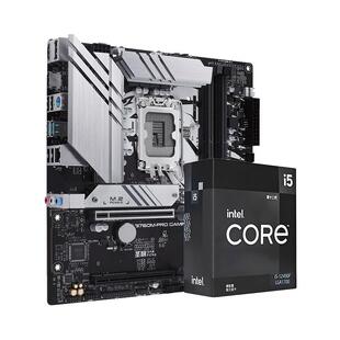 英特尔i5 14600kf/12600kf/12490f盒装搭圣旗b760主板cpu套装