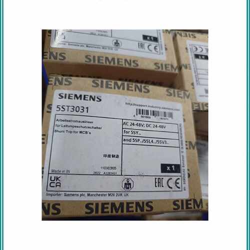 议价SIEMENS/西门子 5ST3031 5ST分励脱扣器 用于DC2448V 5ST3031