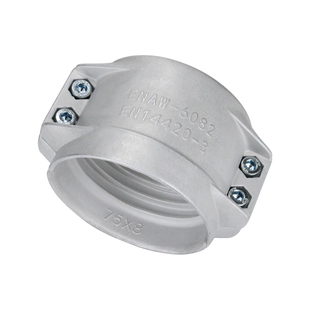 铝管夹EN14420-3/ENAW6082铝马甲两半扣卡拉瓦两片式卡盾构机抱箍