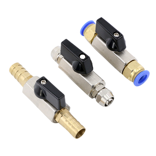 气动迷你球阀气路气泵气管阀门开关放气水阀铜气阀快速带接头宝塔