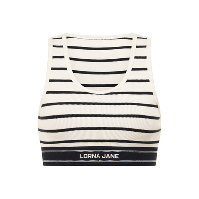 LornaJane短款条纹运动背心