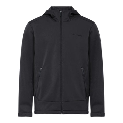 代购VAUDE巍德男士软壳外套防风透气快干轻量黑色全拉链带帽