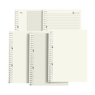 维克多利抽拉式活页本b5笔记本本子考研可拆卸记事本线圈本方格替芯活页纸学生高颜值活页夹a4外壳专用活页本