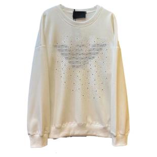 潮牌满天星烫钻卫衣男士秋冬新款加绒上衣服社会小伙长袖打底衫潮