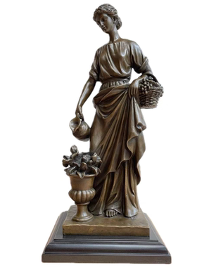 铜雕塑丰收女神欧式客厅摆件礼品