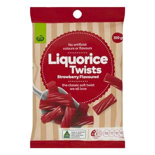 小肚腩澳洲代购 Liquorice Twist低脂甘草扭扭糖300g