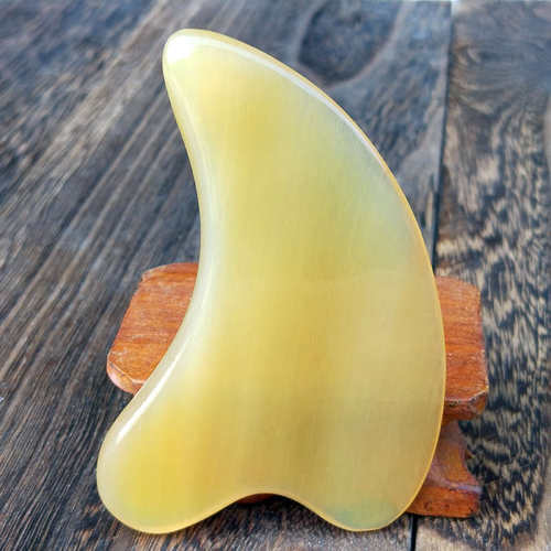 厚好刮脸牛角板刮痧面部按摩板眼部拨筋棒牛角刮痧筒全身刮痧通用