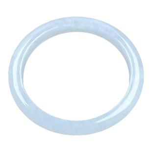 天然老坑A货翡翠小白戒指缅甸玉冰透淡绿底细边玉戒指玉指环可挑