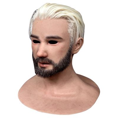 网红全脸仿真面具真实人脸3d头套