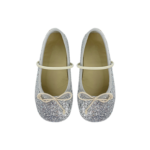 2023新款气质女童格利特芭蕾舞鞋宝宝公主鞋一字带牛皮单鞋