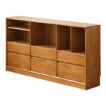 实木收纳书柜储物柜一体整墙组合矮柜客厅书架斗柜落地靠墙置物柜