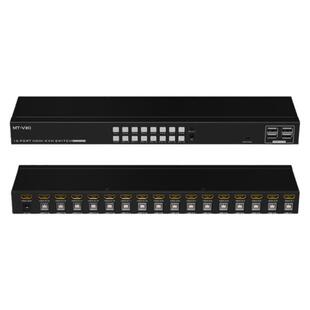迈拓维矩 MT-1601HK-C kvm切换器16口hdmi高清4k电脑主机监控录像机键盘鼠标共享十六进一出机架式显示切屏器