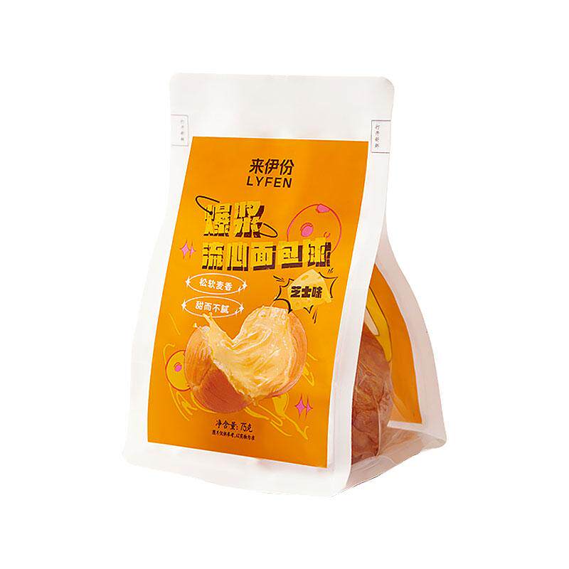 来伊份爆浆流心面包球芝士味手撕