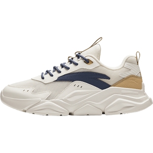 安踏休闲鞋男鞋2026春季新款轻便增高老爹鞋学生潮流厚底运动鞋