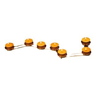 蜡烛上供北斗七星灯架七星蜡烛七星灯盏灯架供佛酥油灯座烛台灯架