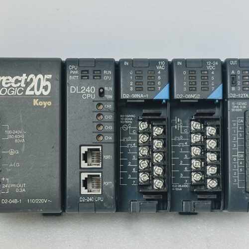 KOYO D2-04B-1  D2-240 CPU  D2-08NA-1  D2-08ND3  D2-12TA Dire