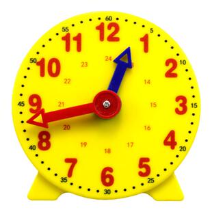两针联动钟表模型小学教具一二年级数学钟面学具儿童学习认识时钟