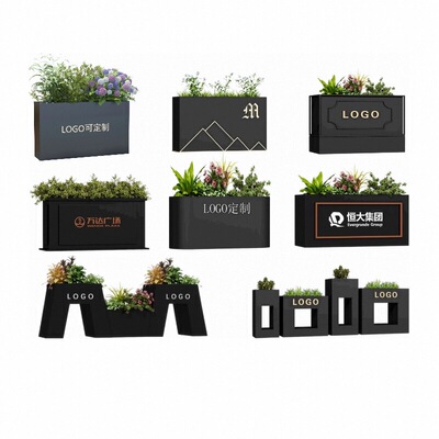 定制市政花箱户外不锈钢花槽花坛