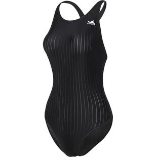 英发泳衣女专业竞速游泳馆专用成人比赛训练连体三角单层高叉泳装