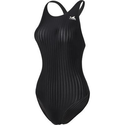 英发减阻条纹女士专业连体泳衣