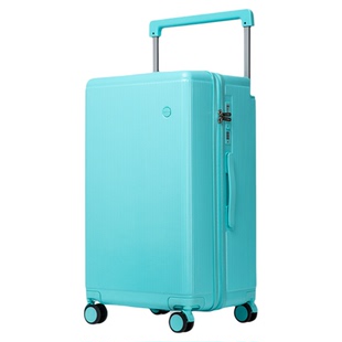 Daphne/达芙妮纯PC三七分后置宽拉杆箱女大容量24寸耐用行李箱男