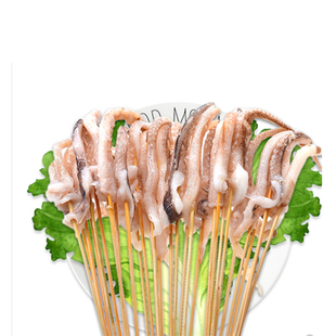 鱿鱼须串6克鱿鱼须冷冻鱿鱼新鲜鱿鱼串铁板烧烤小肉串100串