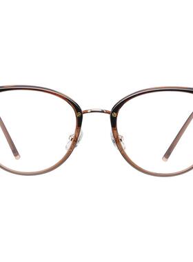 感光变色猫眼墨镜女近视太阳眼镜