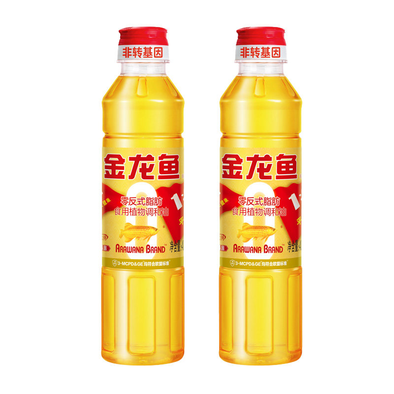 【秒杀】金龙鱼调和油黄金比例食用植物调和油400ml*2食用油